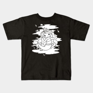Cute Mermaid Illustration Kids T-Shirt